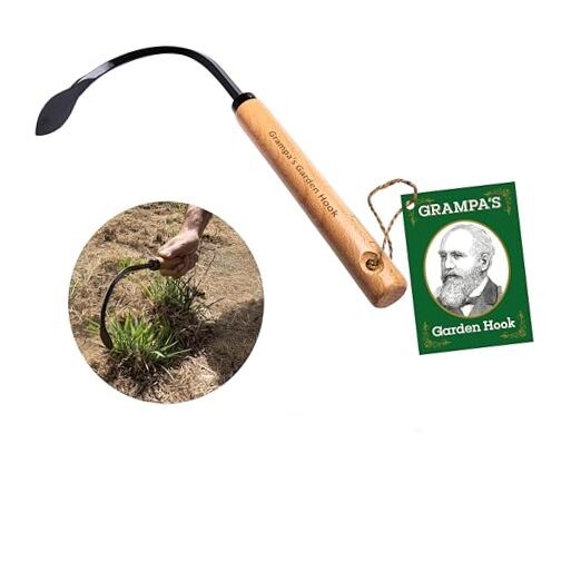 Grampa's Garden Hook - Weed Puller Tool & Gardening Hand Cultivator -