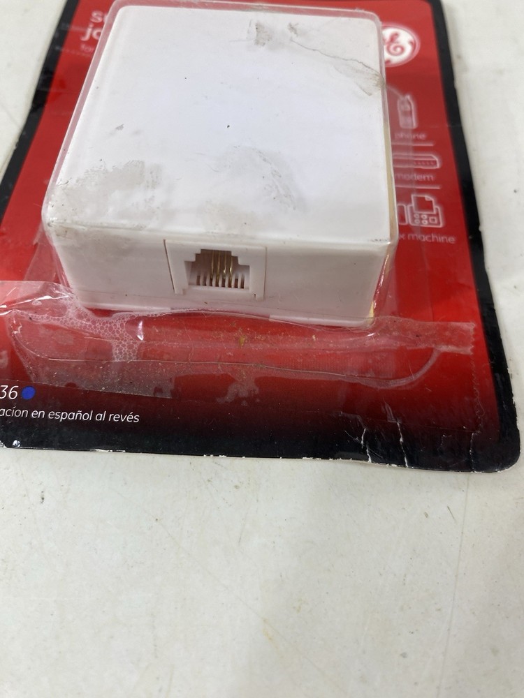 GE Surface Mount Jack for Phone - 76136 White