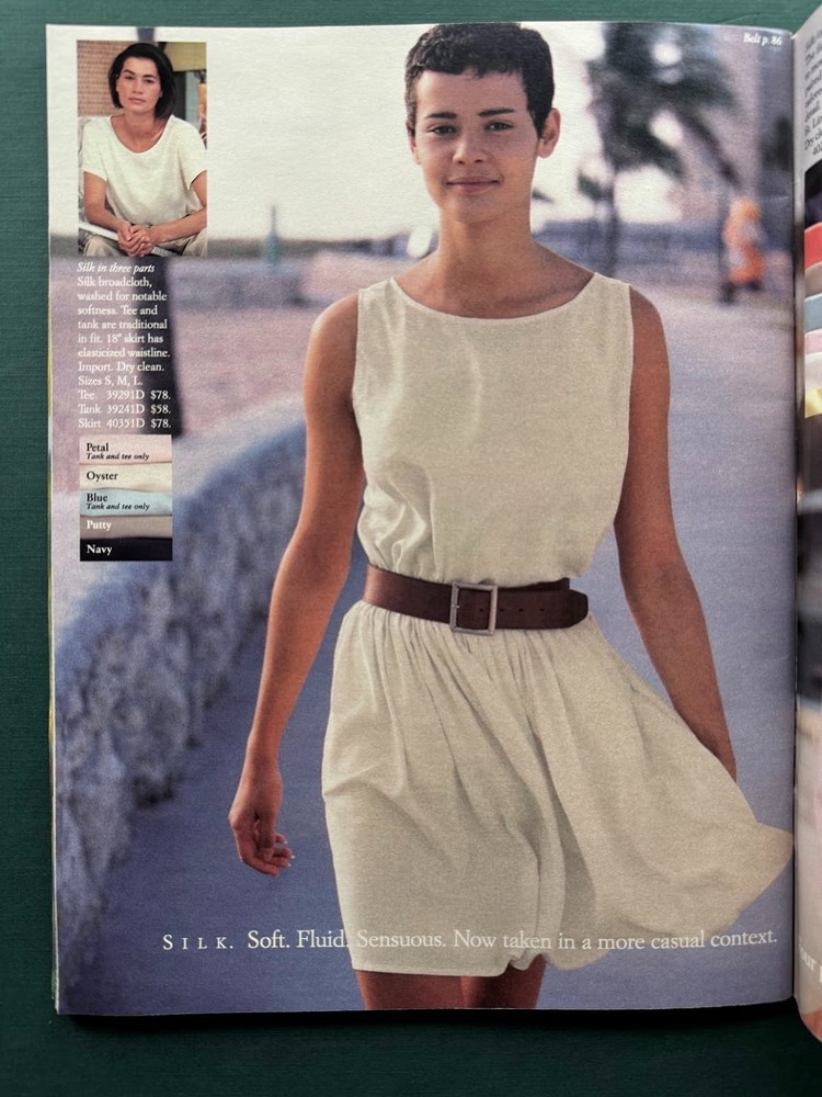 J.CREW SPRING/SUMMER 1992 CATALOG DEWEY NICKS LISA EISNER IN MARTHA'S VINEYARD