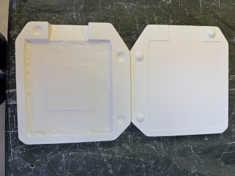 VINTAGE BOOTHE CERAMIC MOLD #927 SQUARE FRAME