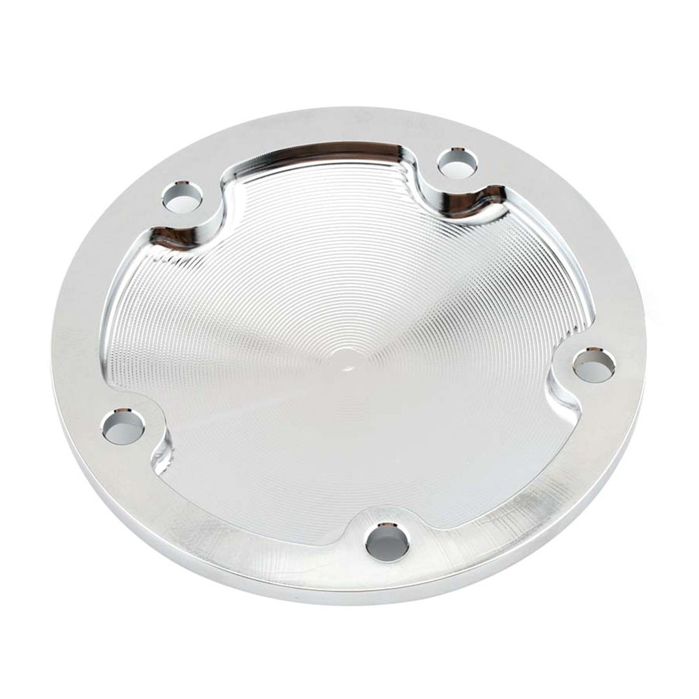 5 Hole Chrome Domed Points Cover For Harley Softail Dyna Timing Ignition Timer
