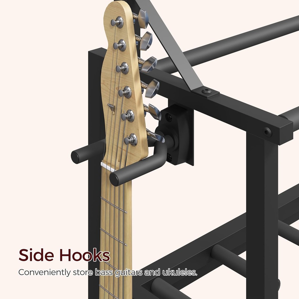 Guitar Stand, Multiple Guitar Rack Holder for Various Instruments, Multi-Inst...
