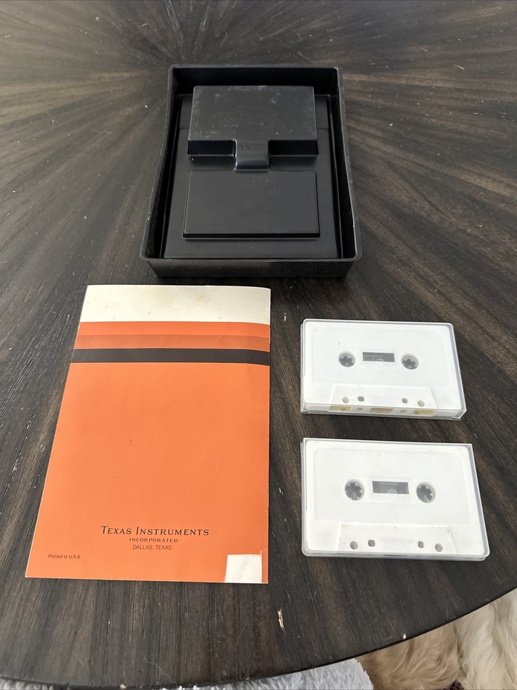 Texas Instruments Cassette Software Model PHT 6007 Teach Yourself Basic Manual &