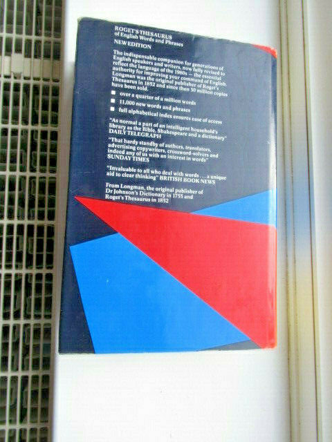 ROGETS THESAURUS HARDBACK BOOK ENGLISH WORDS & PHRASES REFERENCE TEXTBOOK