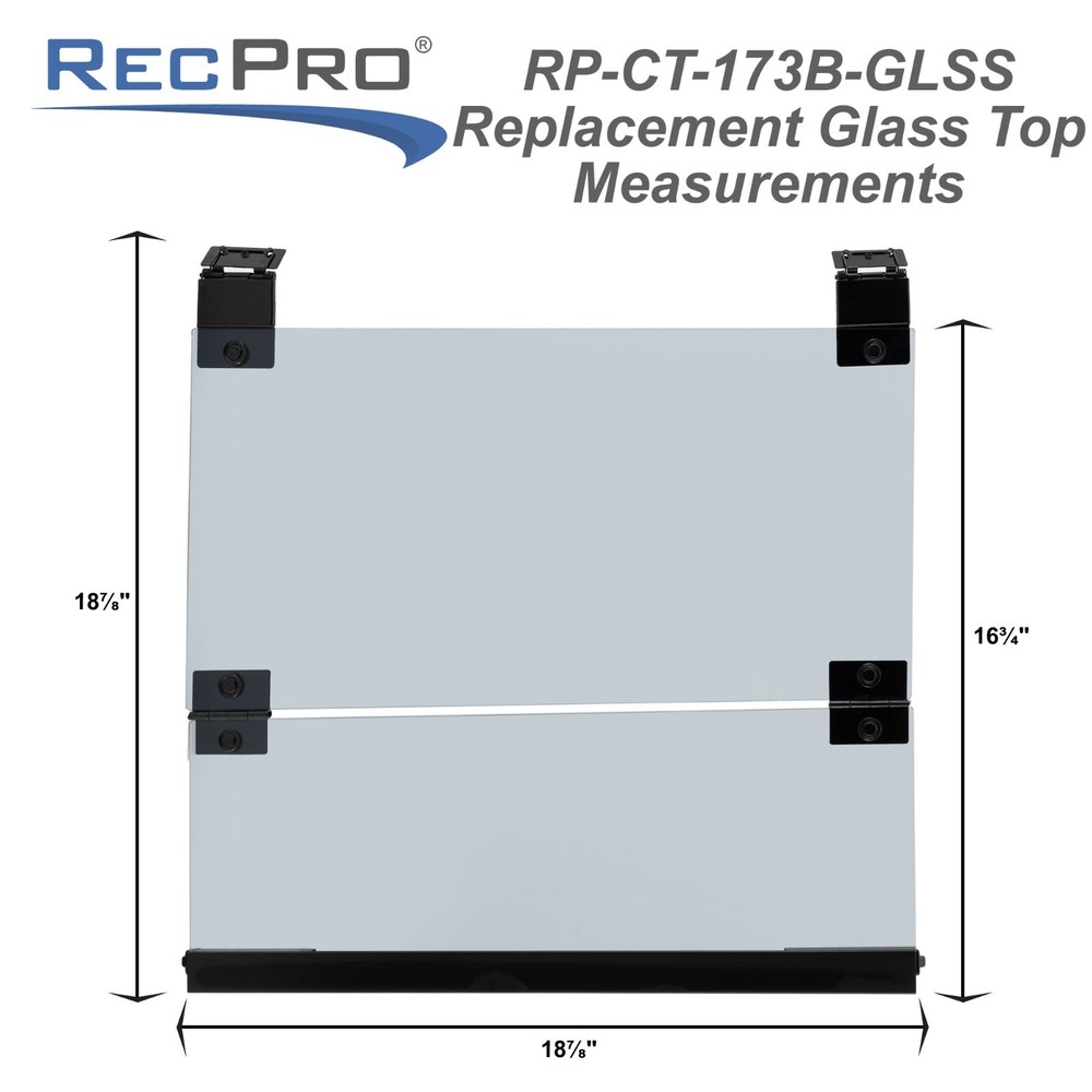 RecPro RV Glass Top for Three Burner Cooktop | Replacement for RecPro, Greystone
