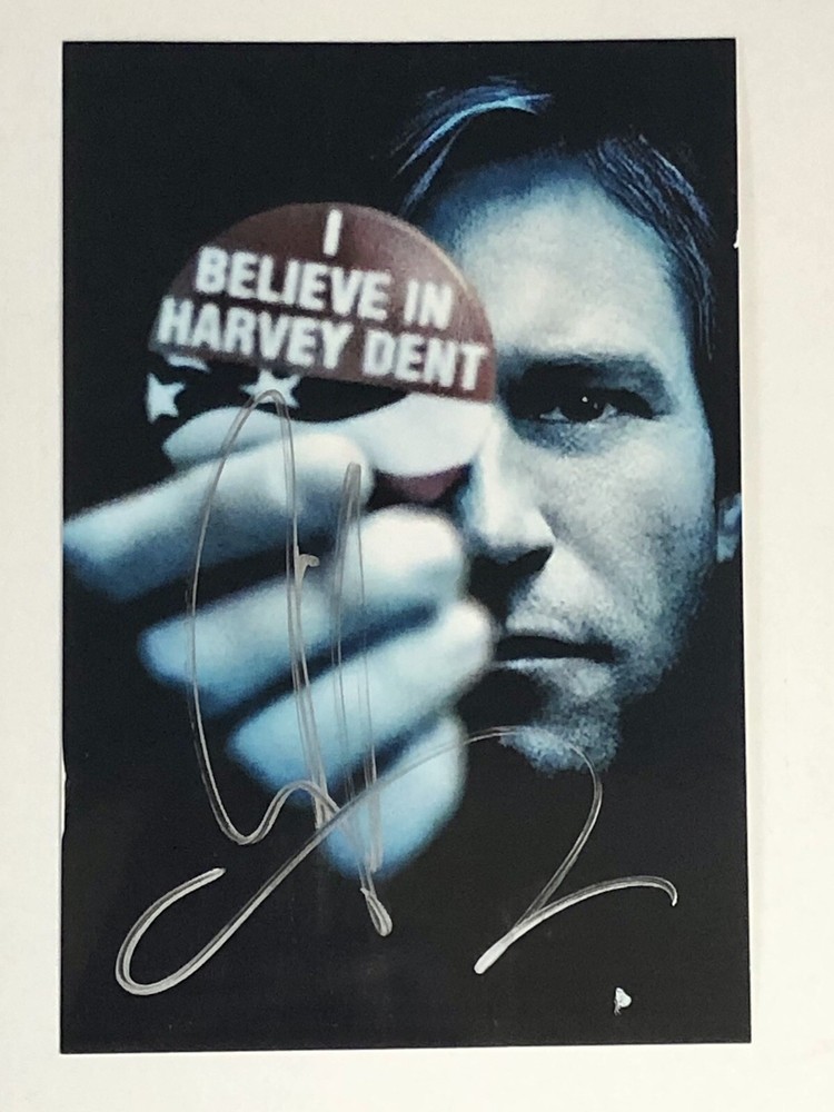 Aaron Eckhart Autographed Photo Batman Two-Face