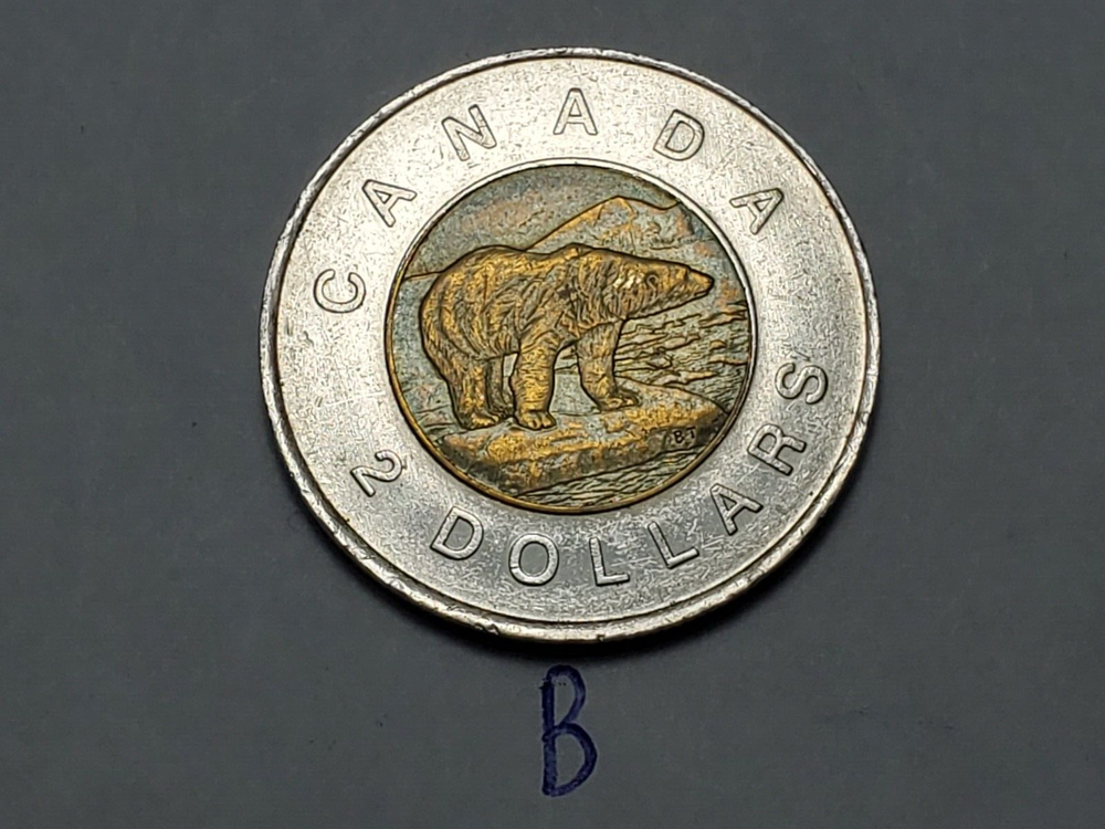 1997 CANADA 2 Dollar Toonie Coin b
