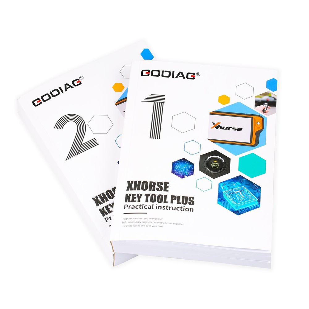 GODIAG Key Tool Plus Practical Instruction 1&2 Two Books for Vehicle Engineer