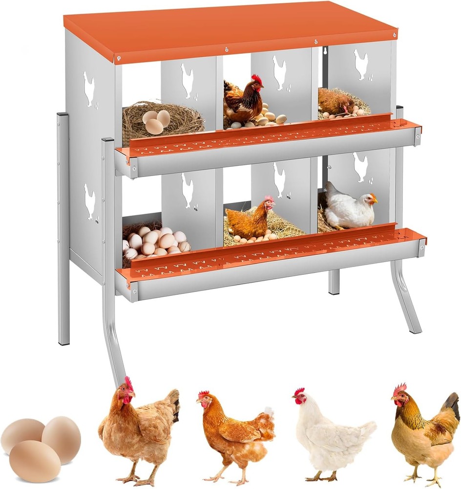 Chicken Nesting Box Metal Nesting Box Wall Mount Nesting Boxes for Laying Eggs