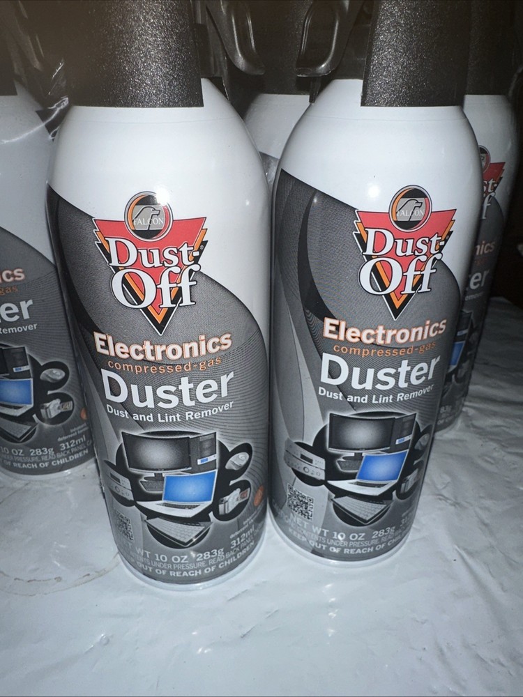 Dust-Off Disposable Compressed Gas Duster, 10 oz Cans, 6 Pack