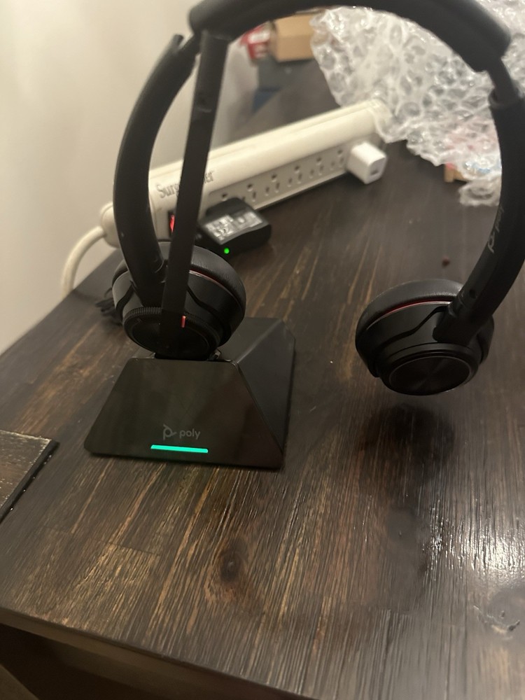 Tested Plantronics Poly SAVI 8200 Wireless DECT Headset Active Noise Cancel Gda