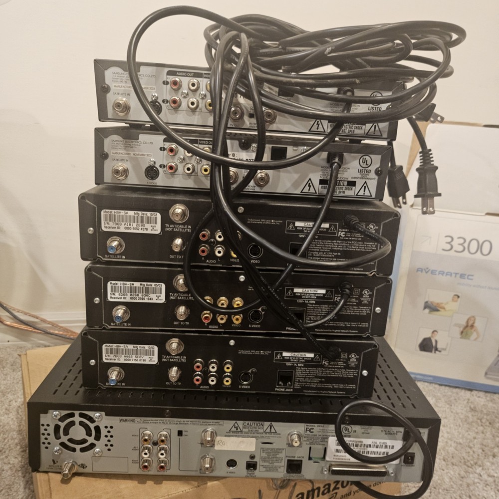 Dish Network Receiver Bundle Lot Various Models 6pc