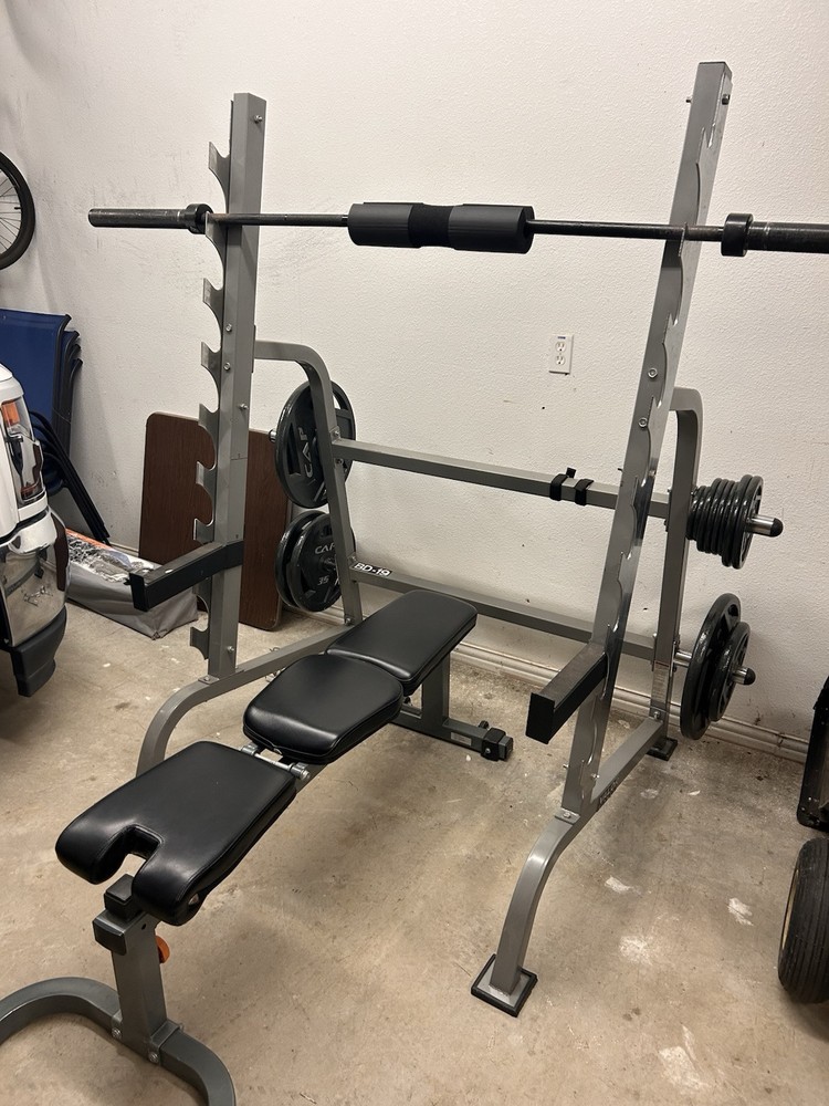 Bench/squat Rack, Weight Set