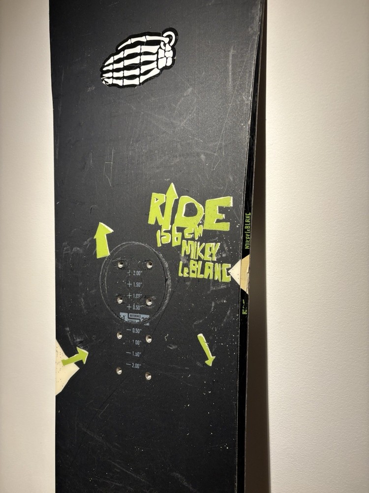 Ride Mikey LeBlanc Snowboard ~154cm Needs Tune Deep Scratches Base No Bindings