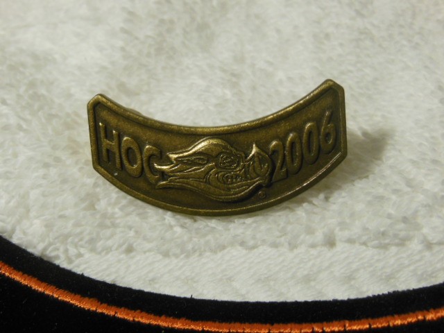 NEW HOG HARLEY DAVIDSON OWNERS GROUP 2006 PATCH & PIN SET