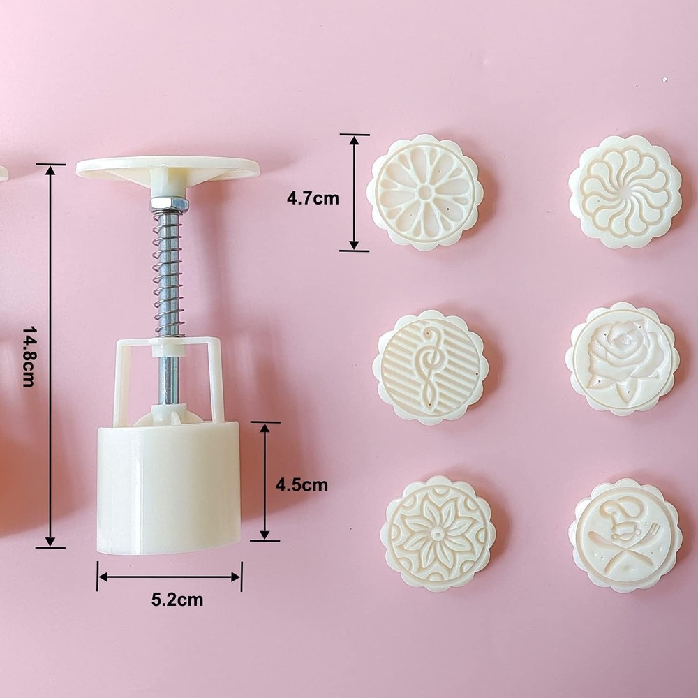 14 PCS Bath Bomb Mold Set Includes 2Pcs Bath Bombs Press and 12Pcs Different Pat