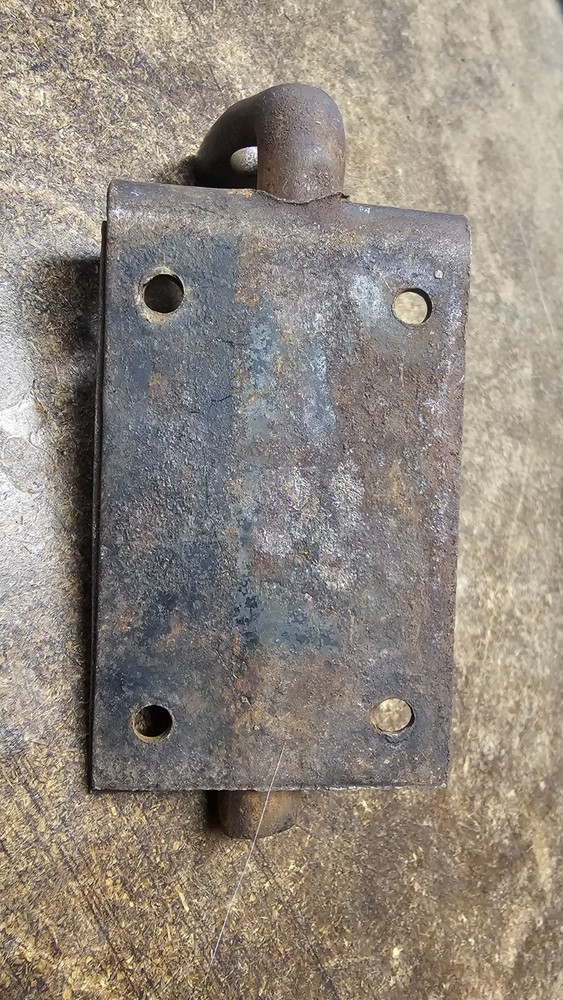 Rustic Iron Slide Bolt Latch, Vintage Door Hardware Lock