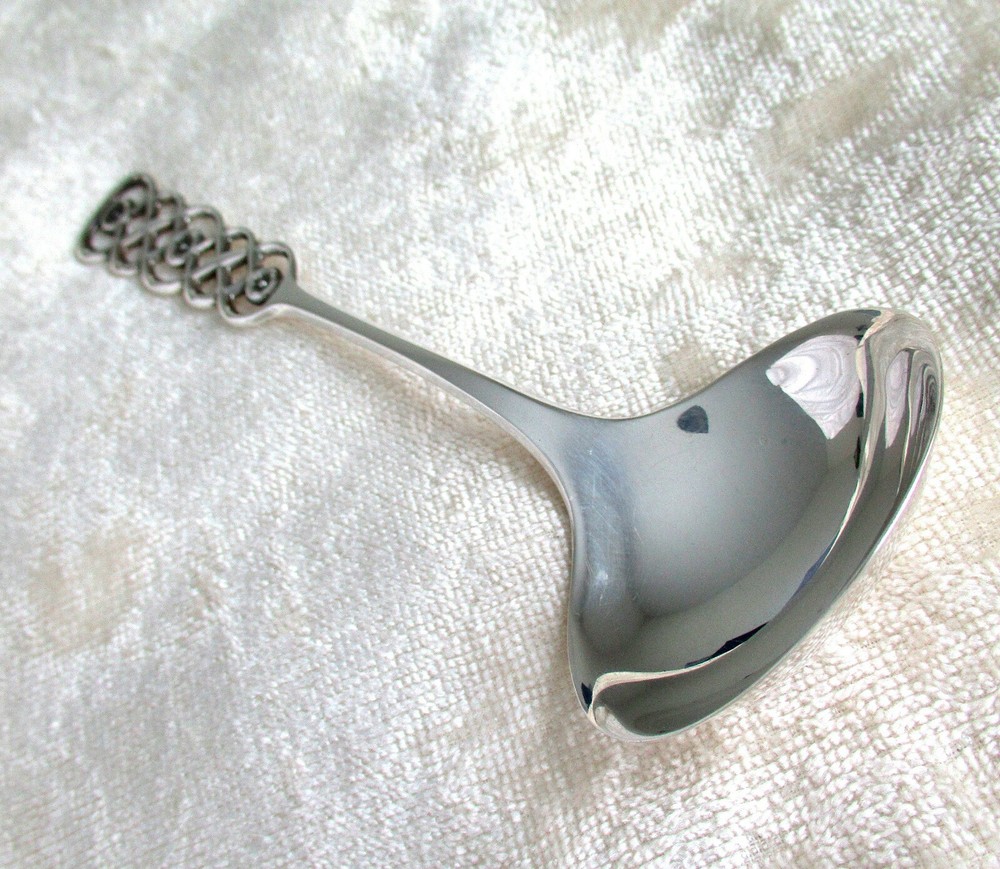Vintage David Andersen 830S Silver Ringebu Berry Serving Spoon Norway Celtic