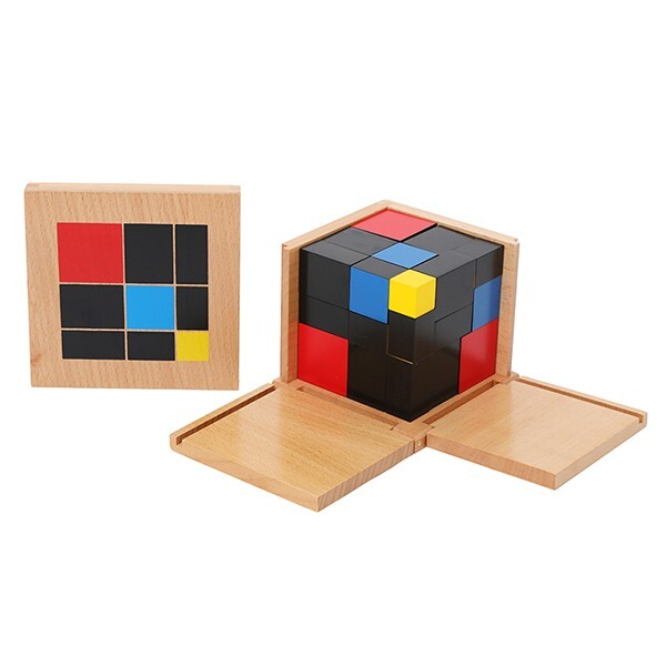 Montessori Trinomial & Binomial Cube Set for Sensorial Development