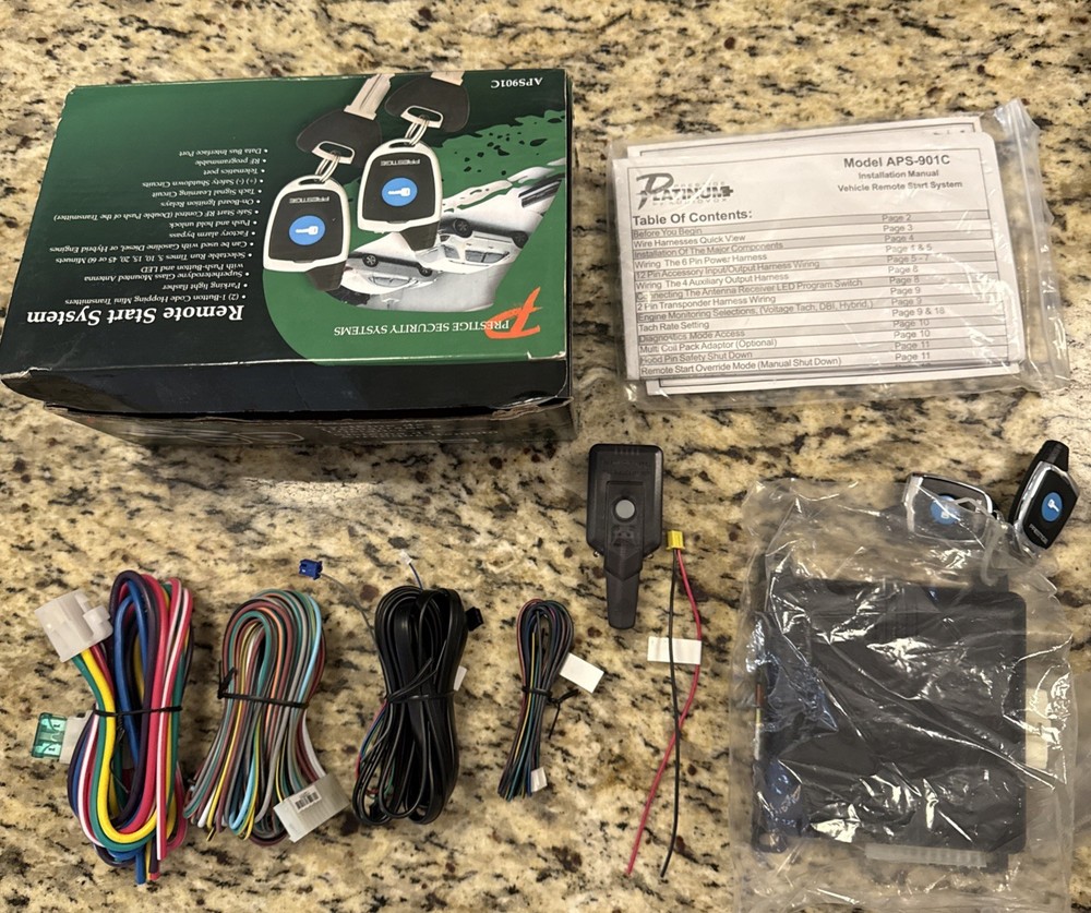 Prestige Security Remote Start System APS901C Audivox Open Box
