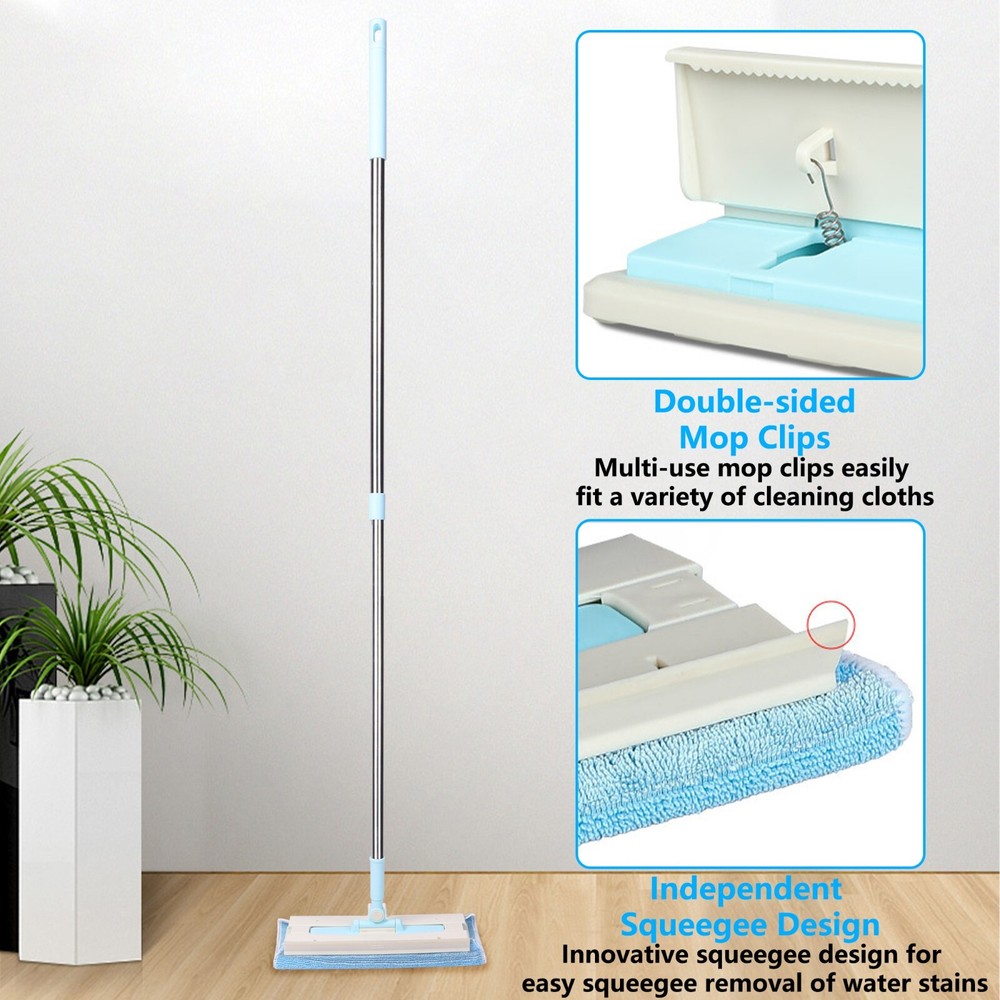 Stretchable Multifunctional Mop-Microfiber Dust Cleaner Dry& Damp for Floor Wall