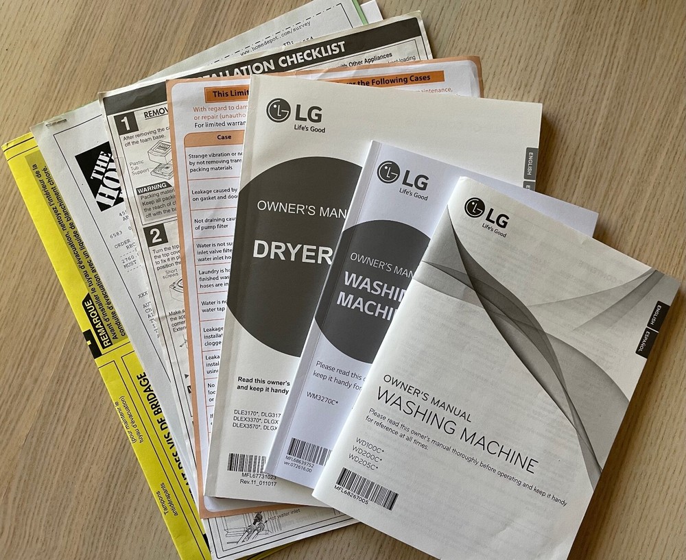 2017 White LG Washer and Dryer Set