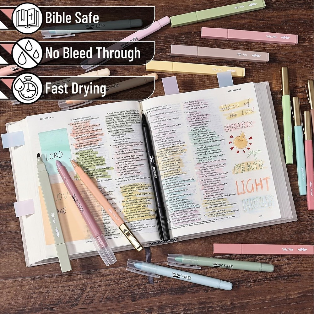 Creative Bible Journaling Essentials: Highlighters, Pens & Storage Case Included