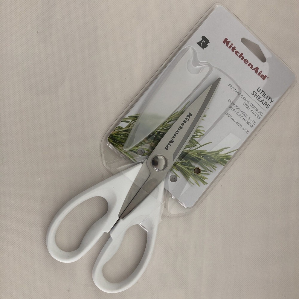 New KitchenAid White Kitchen Scissors All Purpose Shears