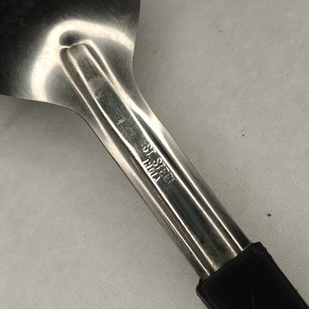 13" Commercial Restaurant Stainless Solid Spoon w/Plastic Handle