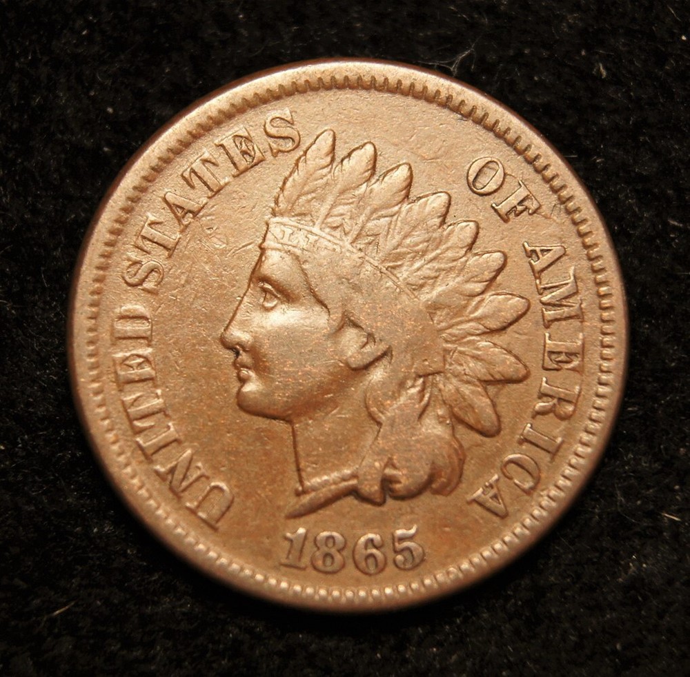 1865 Indian Head Cent  Fancy 5