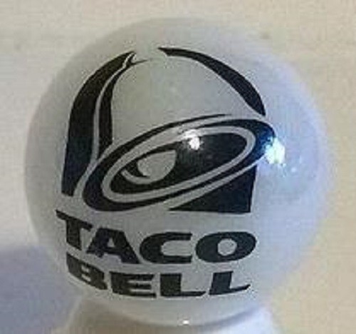 Taco Bell 1" Glass Logo Marble
