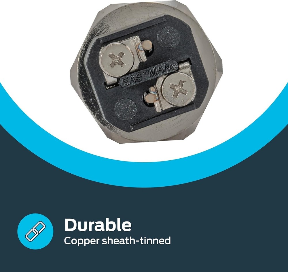 High Watt Density 120V x 2000W Straight Water Heating Element - Fast & Reliable