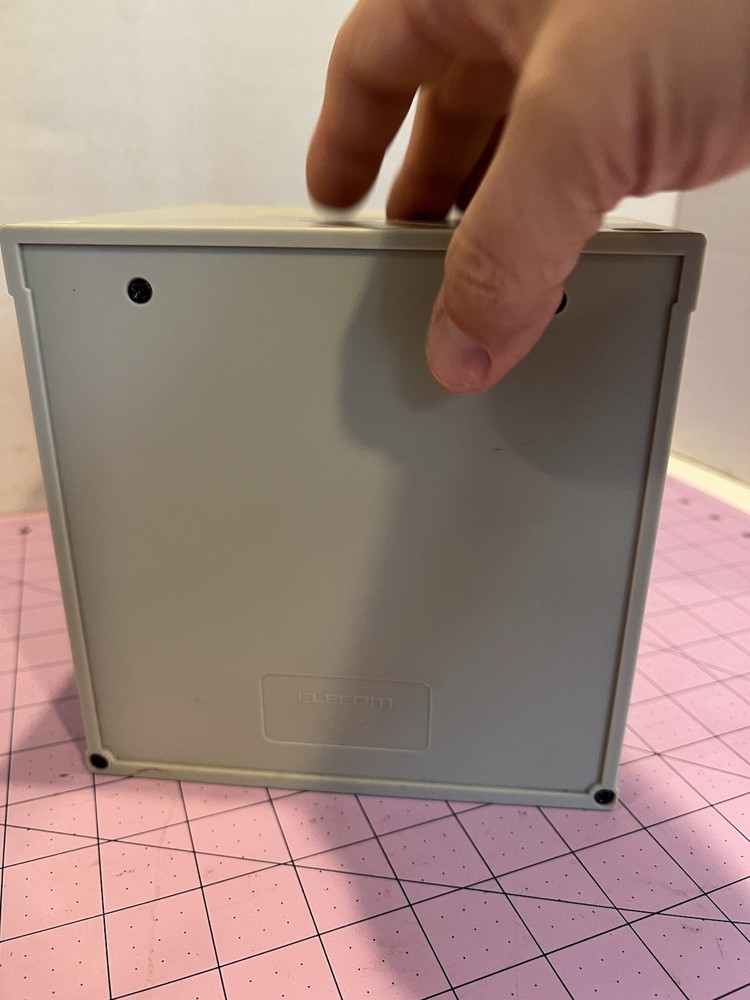 Vintage ELECOM Desktop CD-CDROM-DVD Holder. Holds 36 CDs/DVDs
