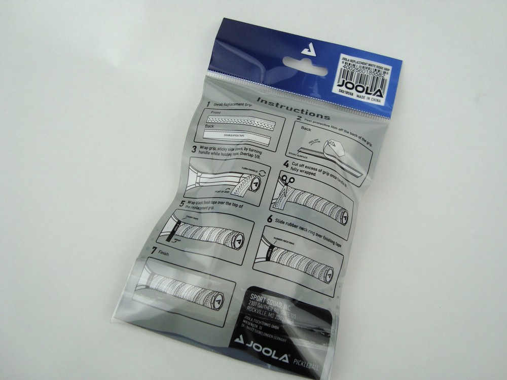 Joola Replacement White Ridge Grip Tape 2 Pack White
