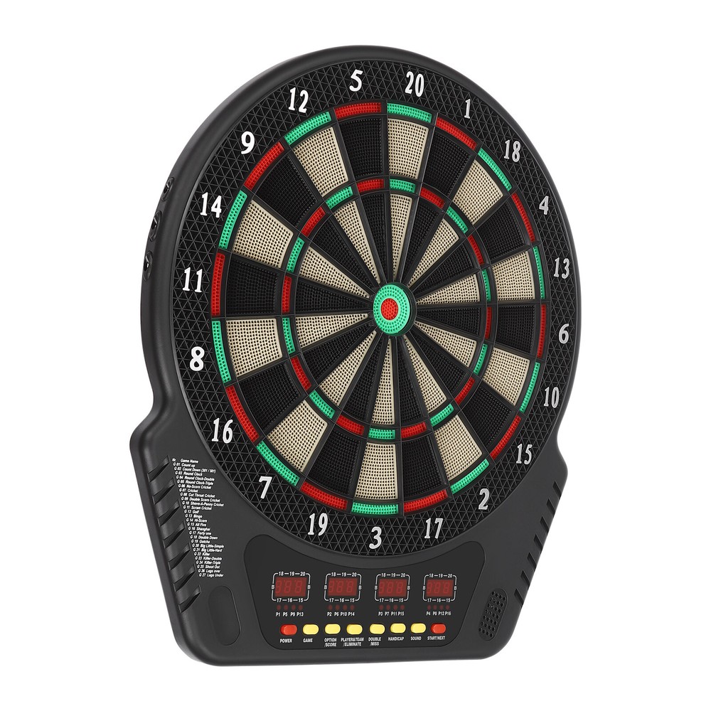 Electronic Dart Board with 27 Game Modes, LED Screens & Soft Tip Darts
