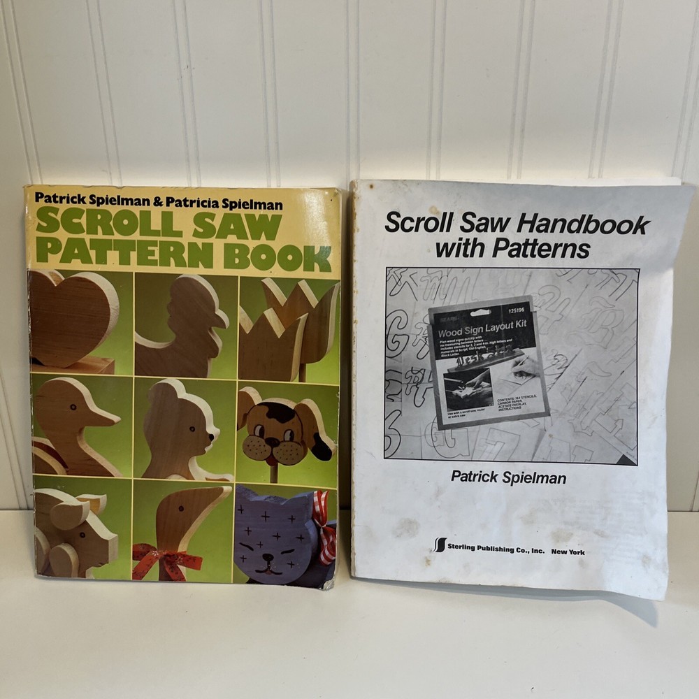 Two Books- Scroll Saw Pattern Book & Scroll Saw Handbook With Patterns- Patrick