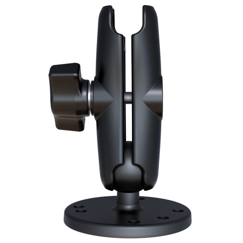RAM-B-103U RAM Mounts B-Size Medium Double Socket Arm with 2.5-Inch Round Plate
