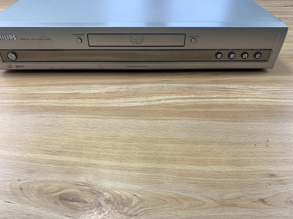 Phillips DVD Player Silver DVD724 Remote Included