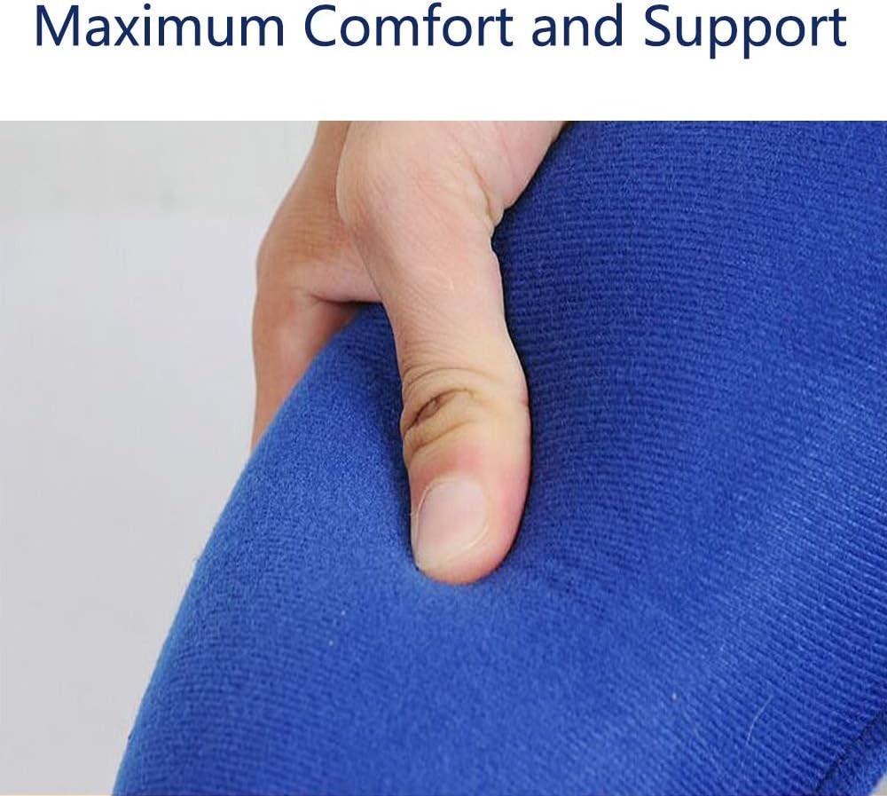 Blue Inflatable Ring Cushion - Reduce Sciatica Pain with Soft, Easy-Clean Design