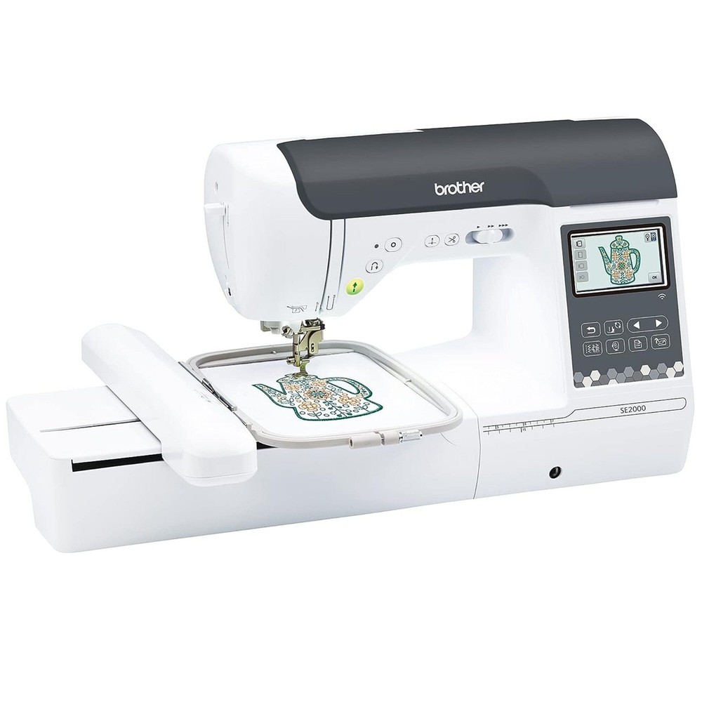 Brother SE2000 Embroidery & Sewing Machine with Deluxe Hoop Bundle