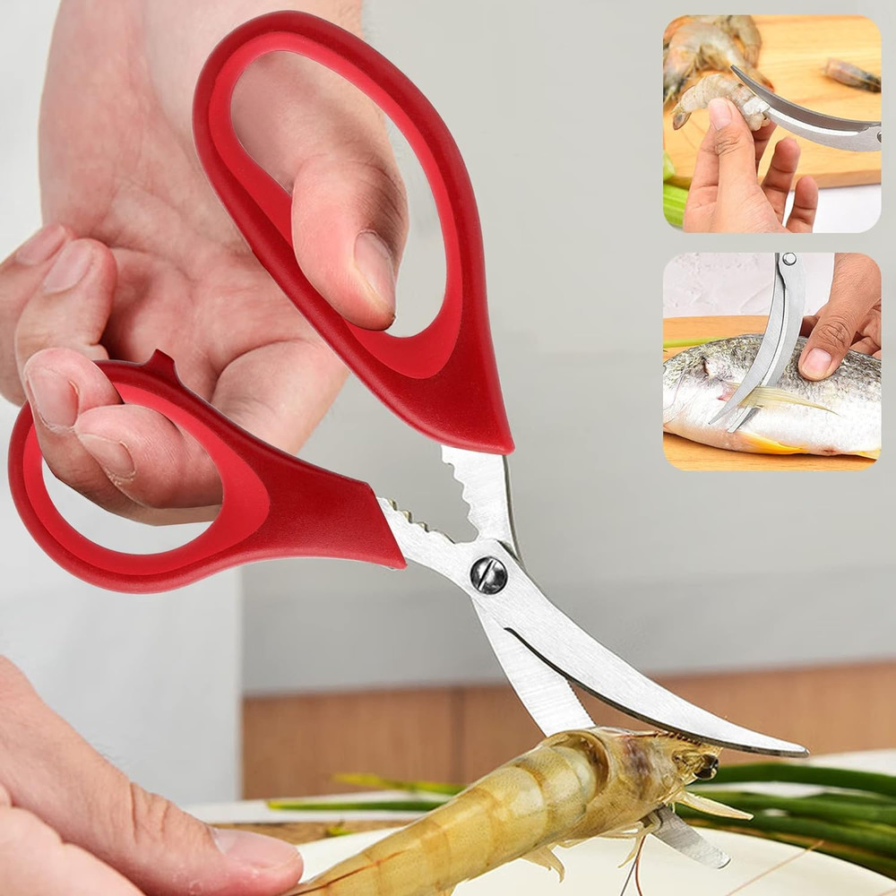 Crab Crackers and Tools, 27-Piece Seafood Tools Set, Includes 8 Crab Leg Cracker