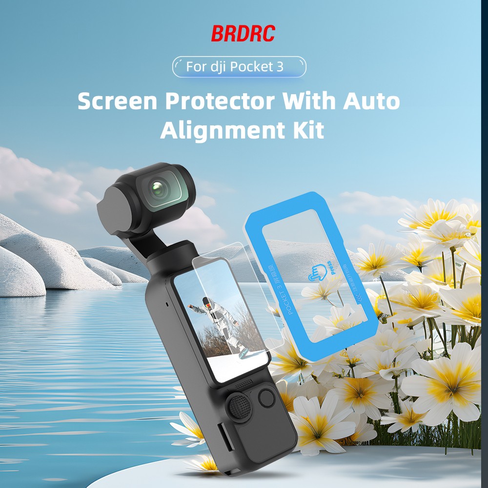 Camera Screen Quick Mount Tempered Film Kit Screen Protector For DJI Pocket 3