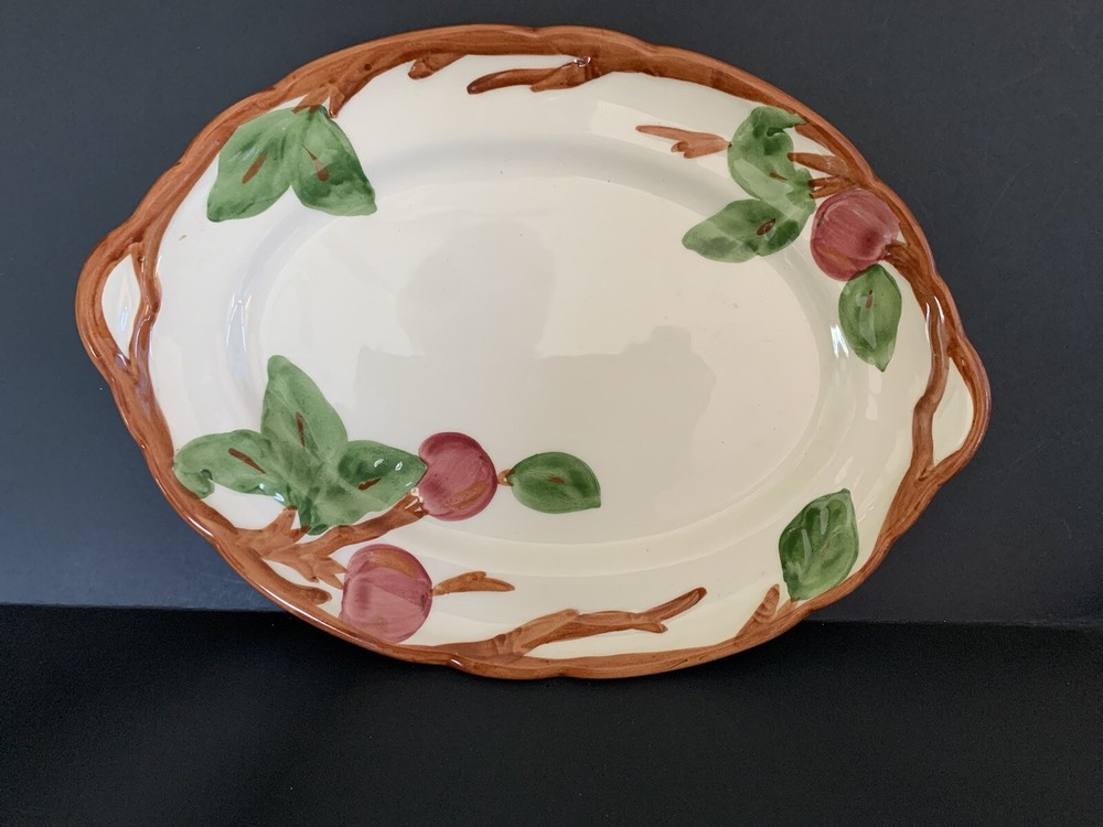 Franciscan Ware Serving Platter  Apple Pattern Vintage Made in England 1995