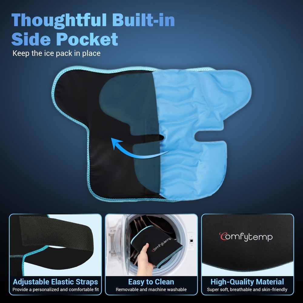 Comfytemp Shoulder Ice Pack Wrap Shoulder Brace Compression Sleeve for Shoulders