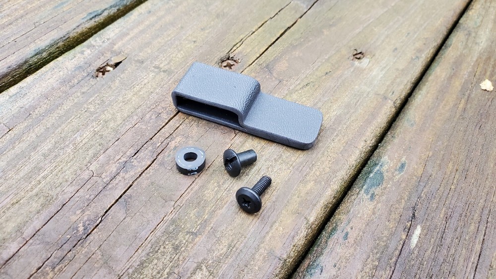 Kydex Belt Attachment 1" Flat Loop (BK) / No holes - You Customize it