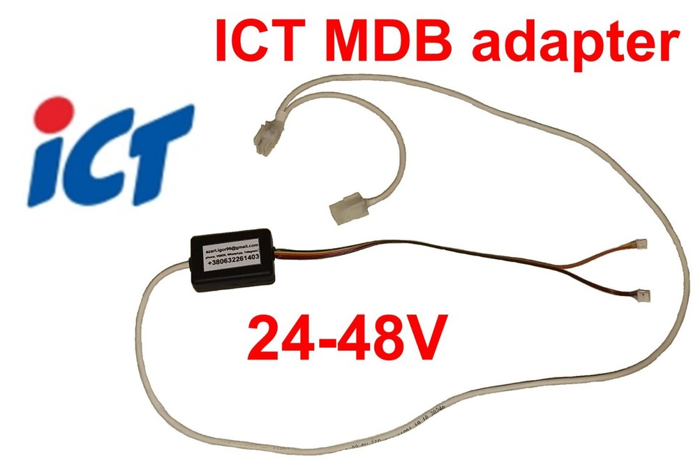ICT P70 P77 L70 L77 Bill Acceptor Note Validator 24 Volt MDB Cable Adapter