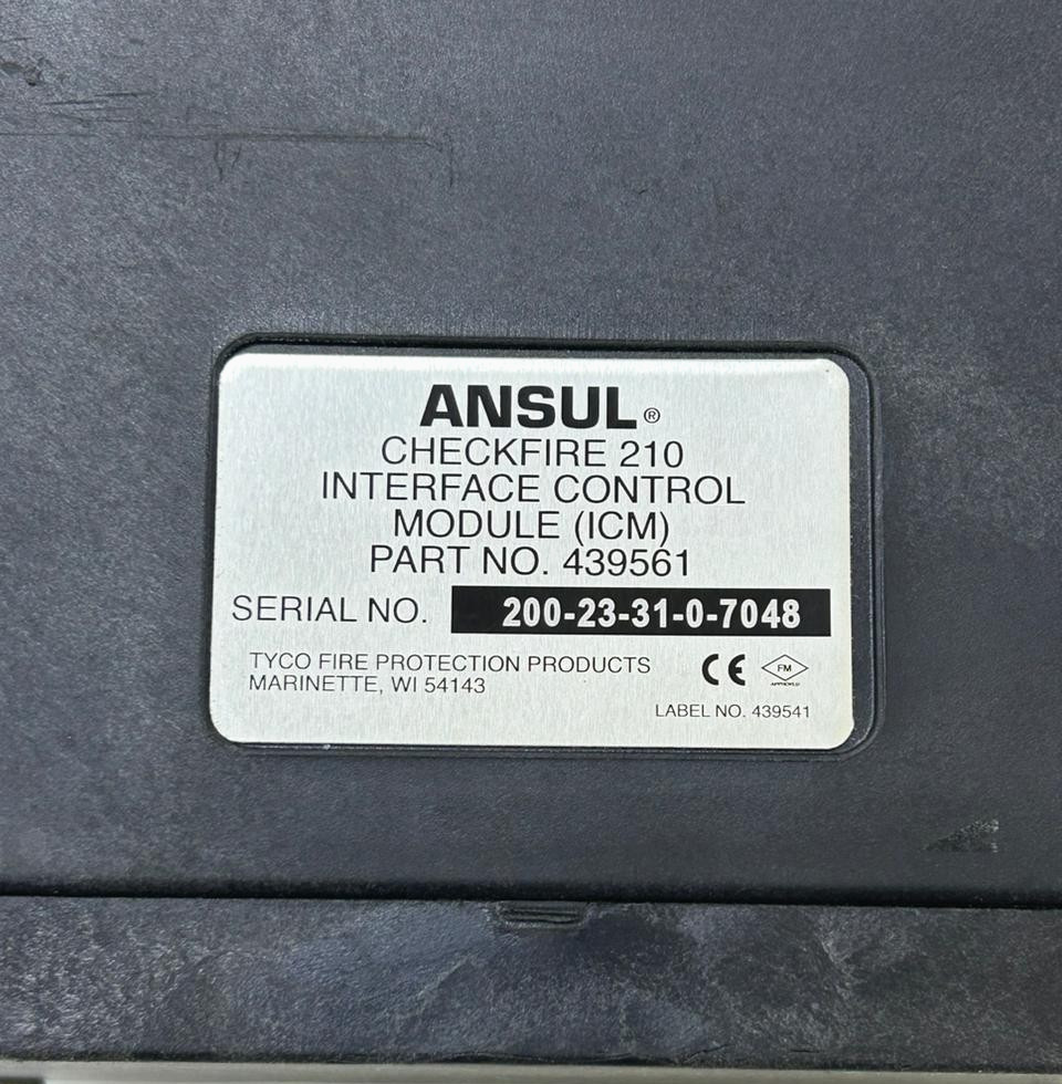 ANSUL 439561 CHECKFIRE 210 INTERFACE CONTROL MODULE