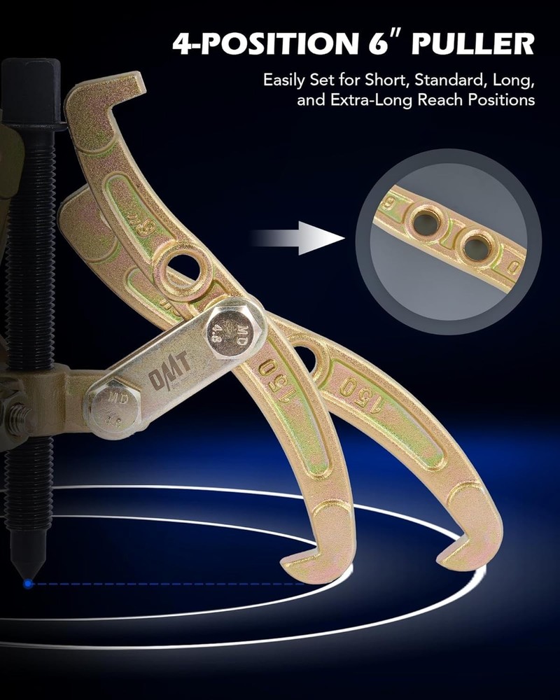 Versatile Gear Puller Set with Heavy Duty Build for Multiple Applications