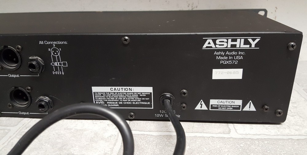 Ashly PQX 572 Stero Seven Band Parametric Equalizer READ