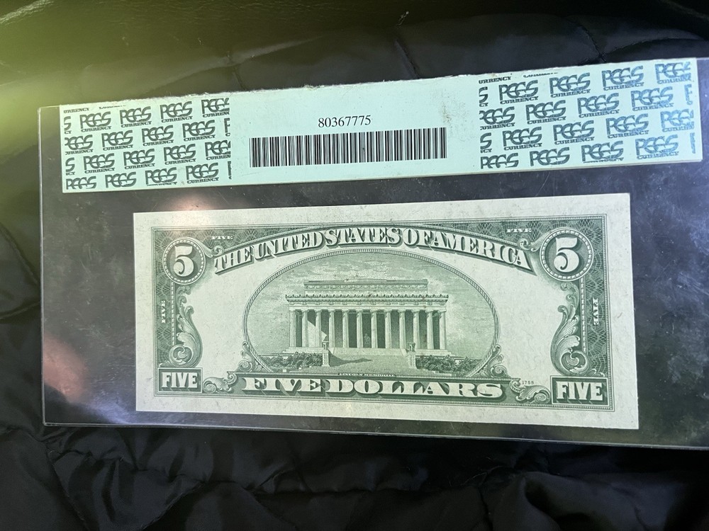 1934 $5 Silver Certificate Banknote PCGS Currency 65PPQ Uncirculated
